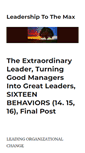 Mobile Screenshot of leadershiptothemax.com